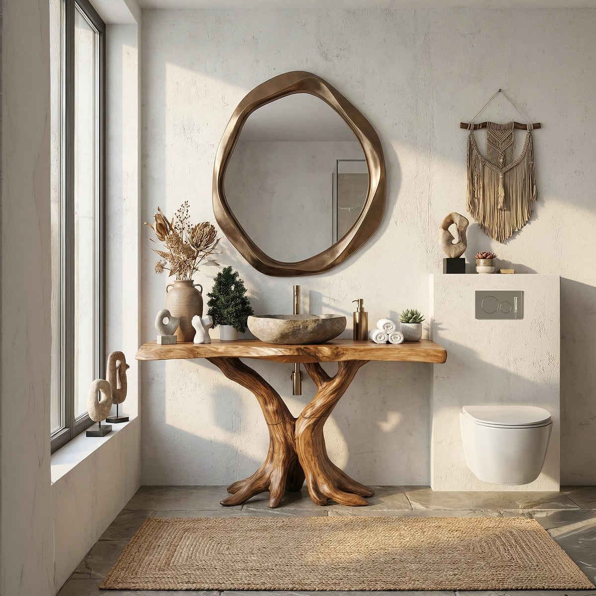 Live Edge Washbasin Vanity