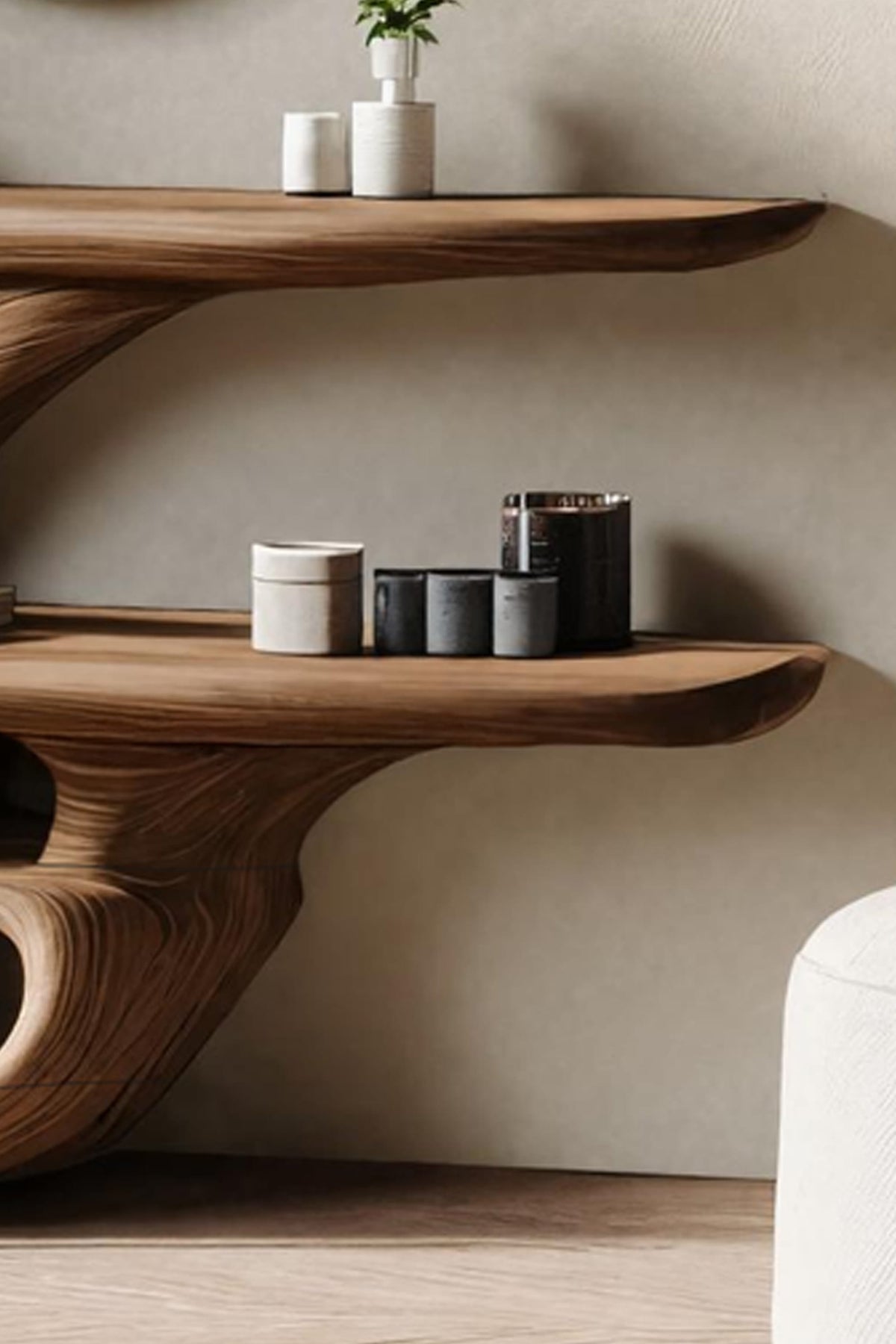 Live Edge Cosmetic Vanity