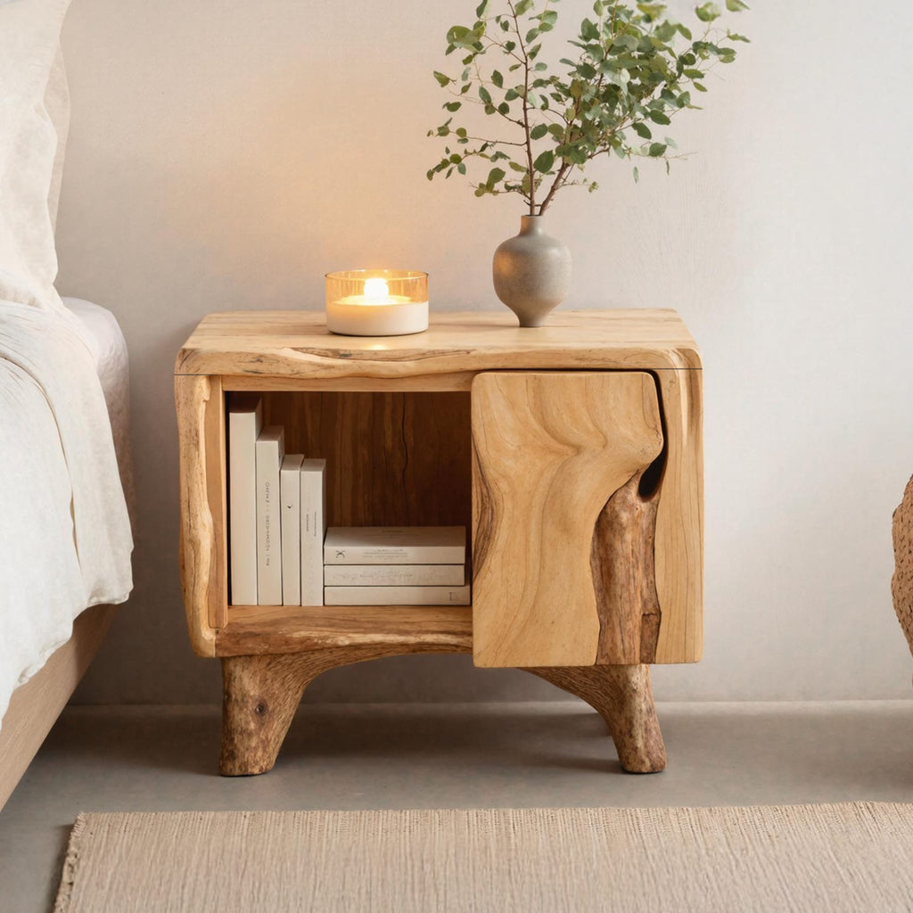 Mid-century Live Edge Mid Century Nightstand