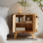 Farmhouse Live Edge Nightstand, solid wood, built to order