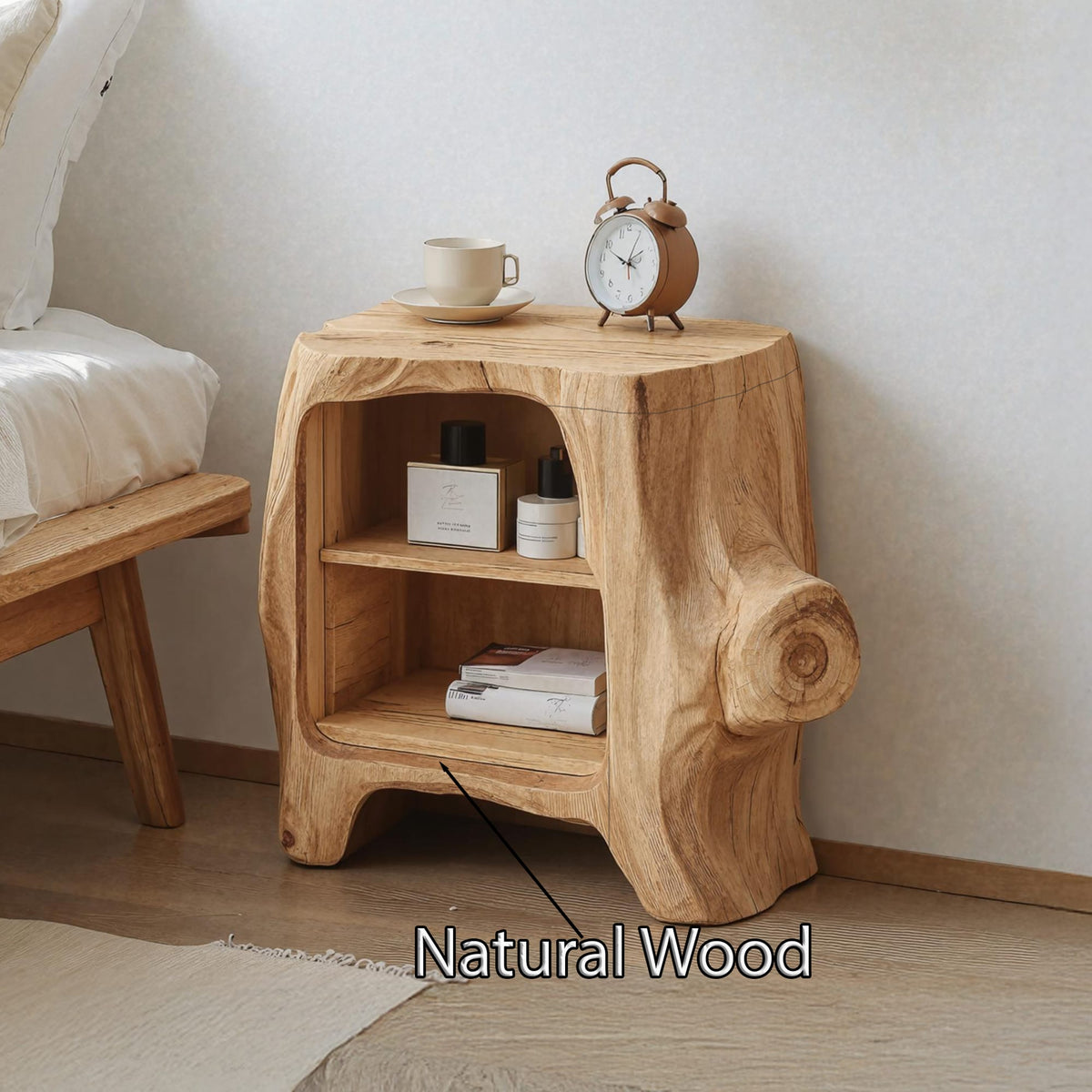 Handcrafted Nightstand, solid wood, built to order