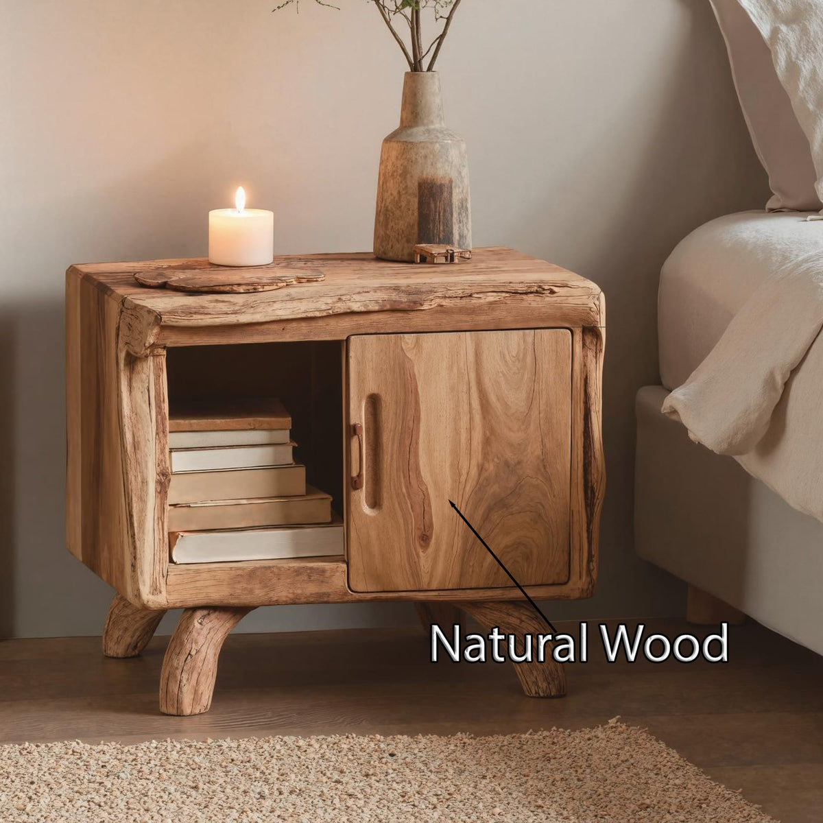 Cozy Storage Nightstand