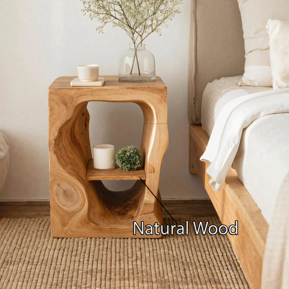 Chic Mid Century Nightstand