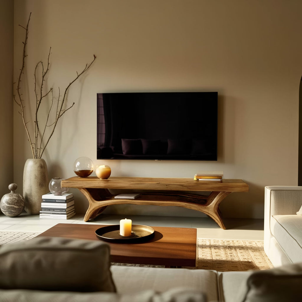 Architectural Mid Century TV Cabinet