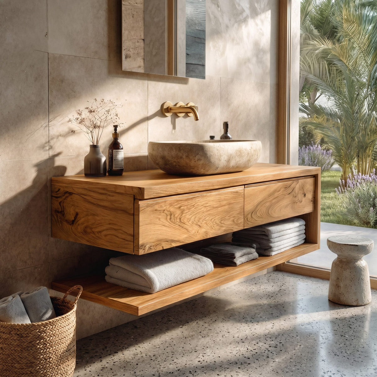 Contemporary Restroom Vanity