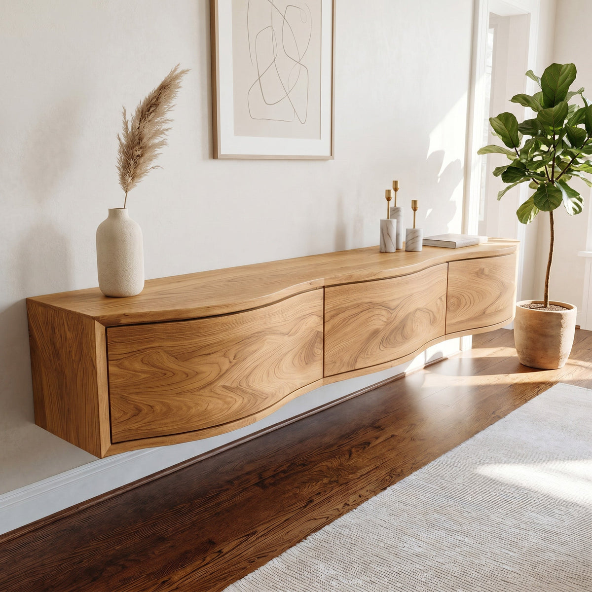 Modern Floating Entertainment TV Cabinet