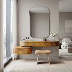 Modern Floating Makeup Vanity