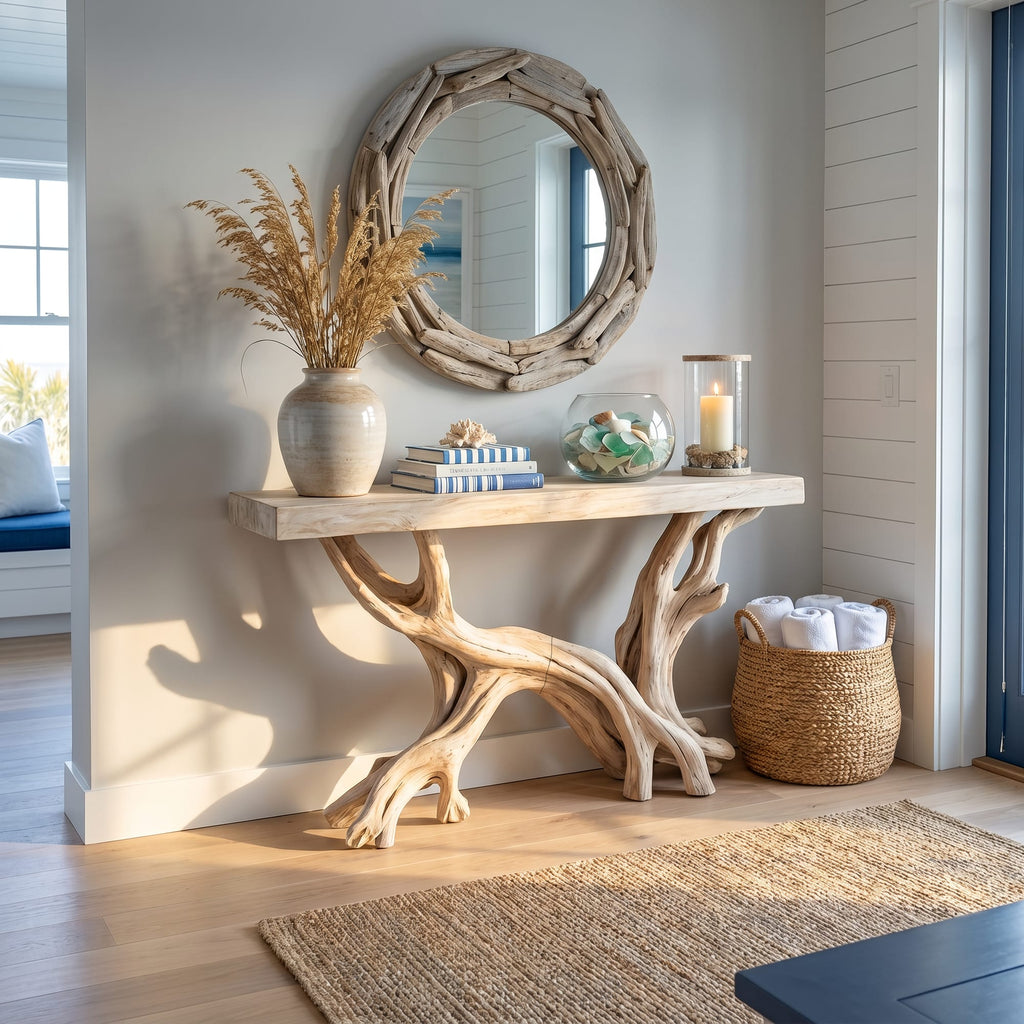 Rustic Console Table Living Room and Hallway, solid wood, built to order