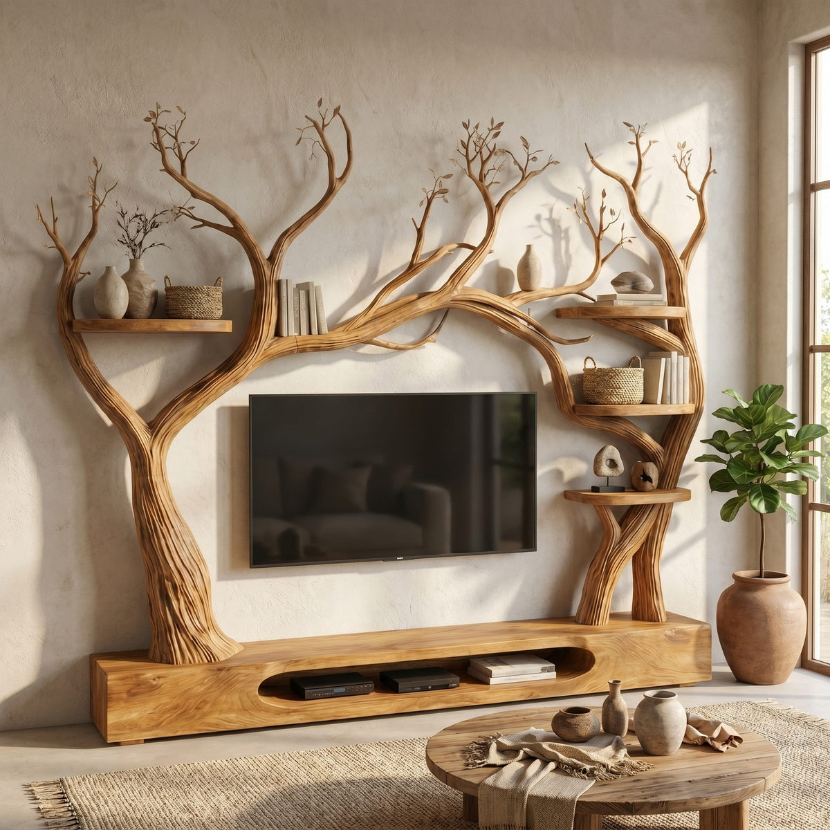 Tree Inspired TV Cabinet
