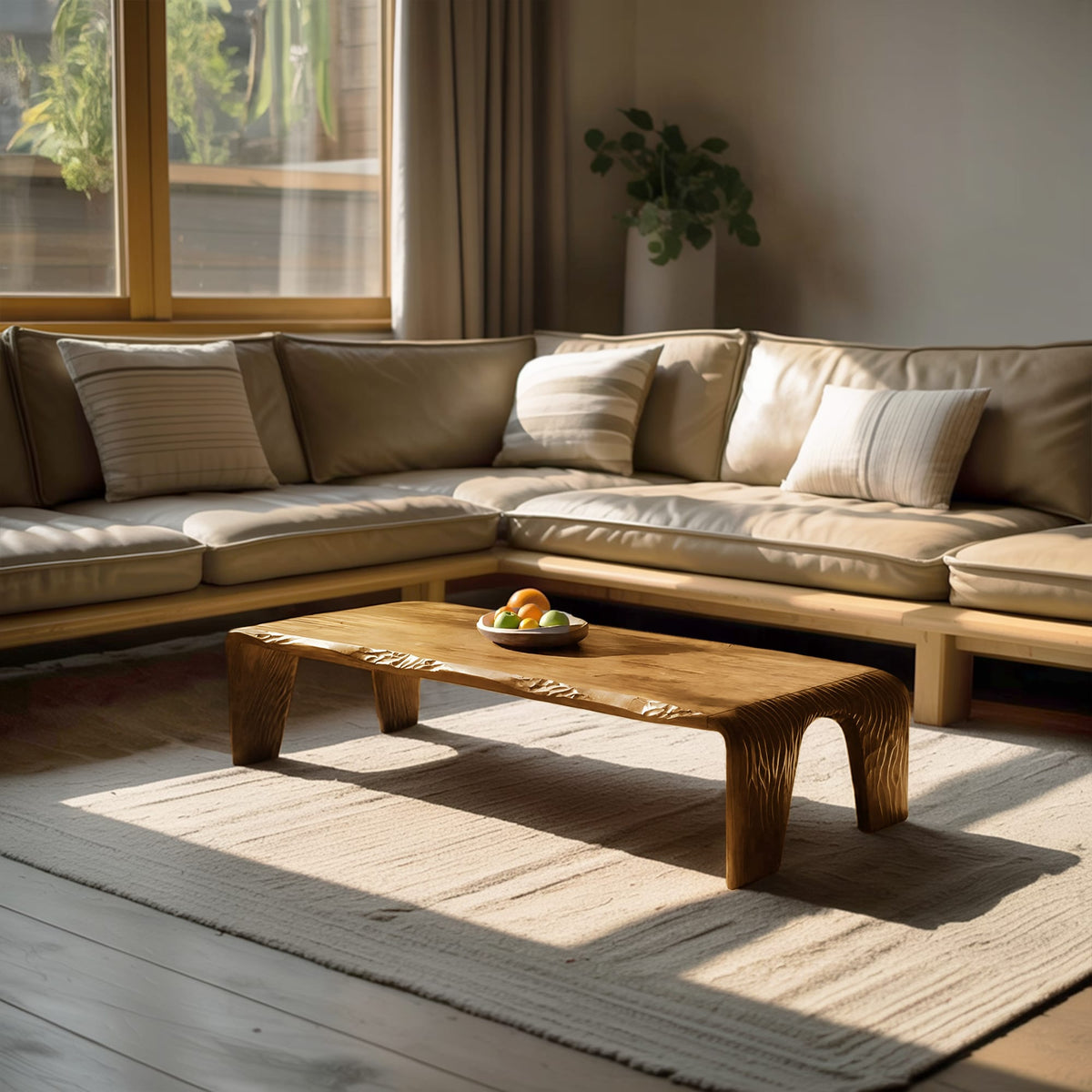 Live Edge Slab Coffee Table