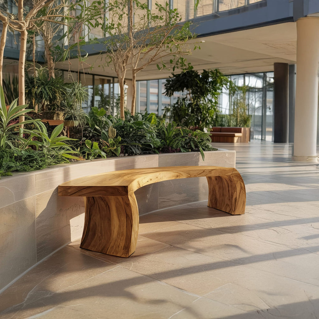 Live Edge Organic Dining Bench