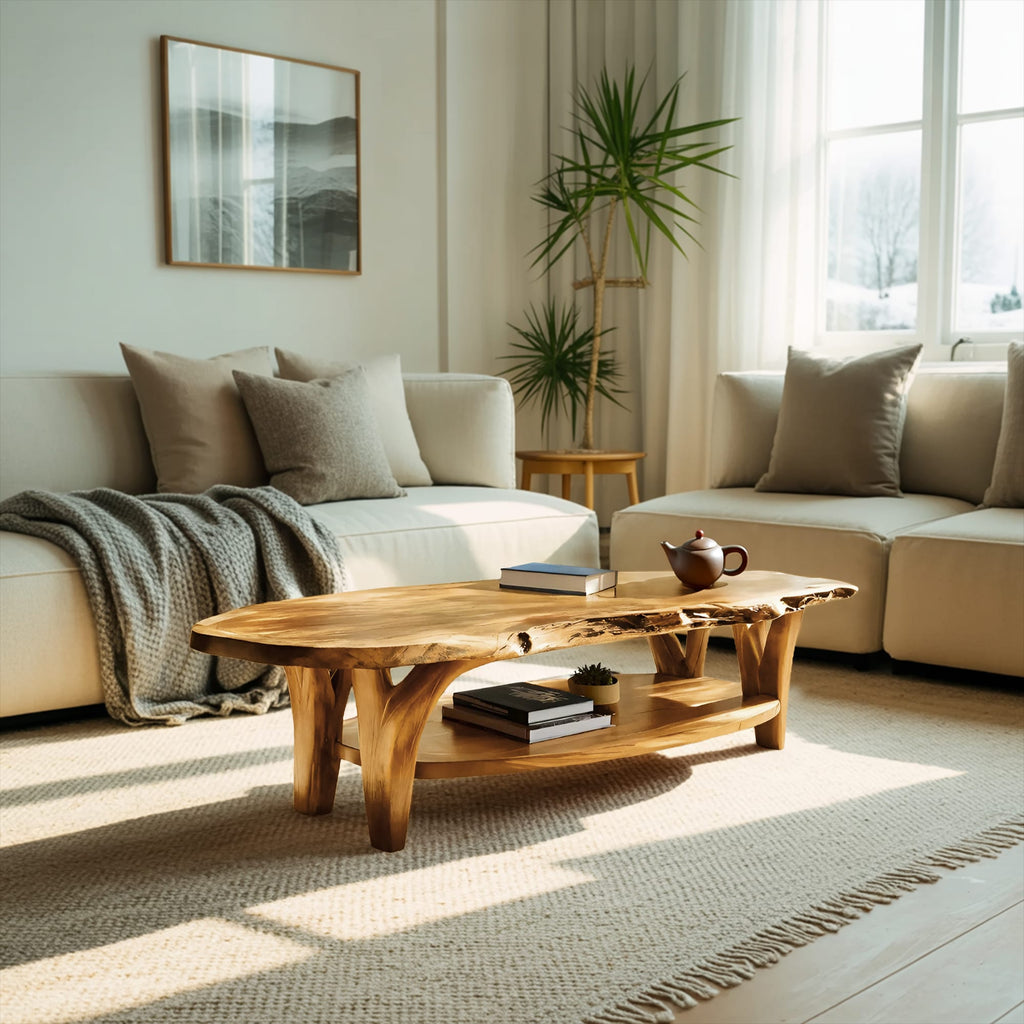 Live Edge Modern Coffee Table