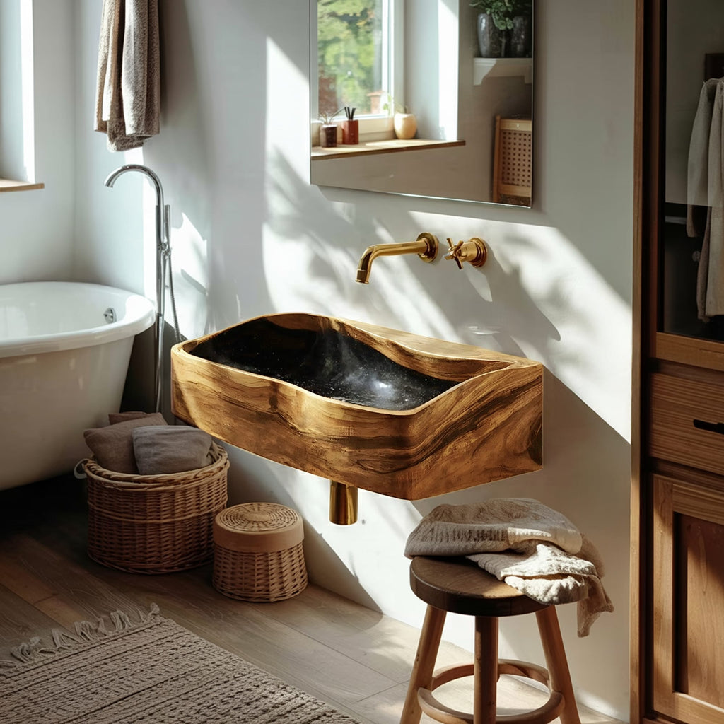 Solid Storage Powder Vanity