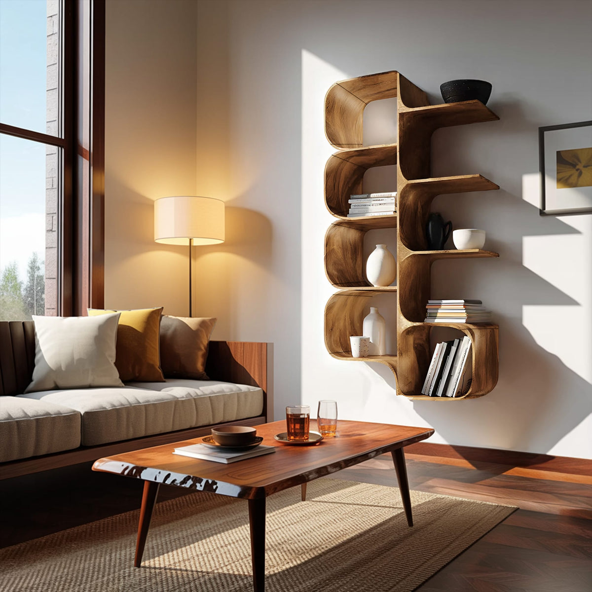 Minimal Dish Floating Shelf