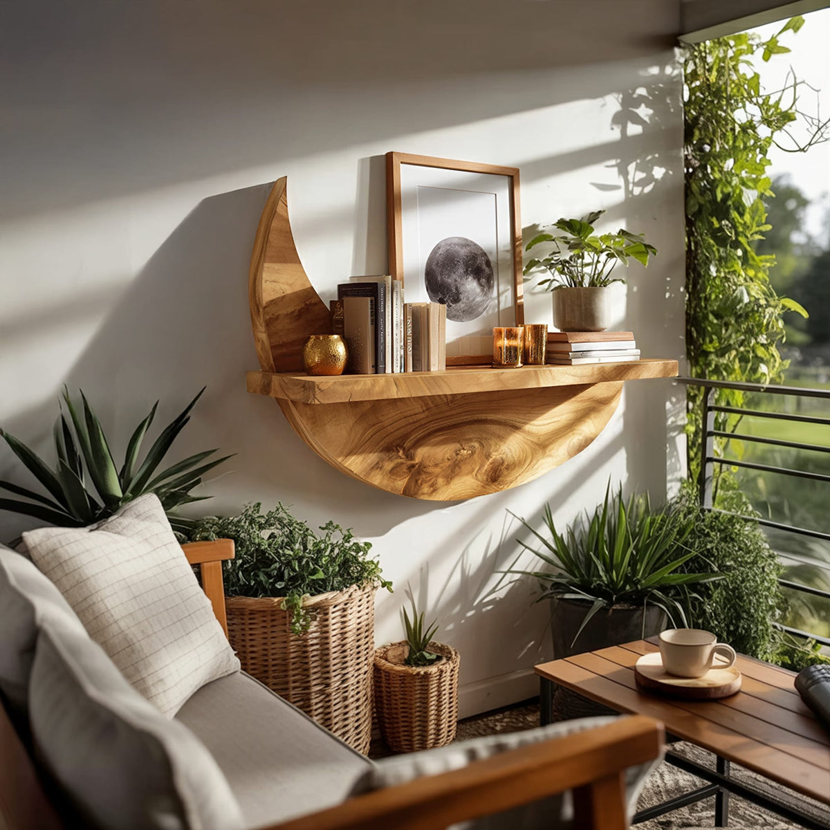 Mount Live Edge Wall Shelf