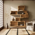 Handcrafted Live Edge Floating Shelf, solid wood, built to order