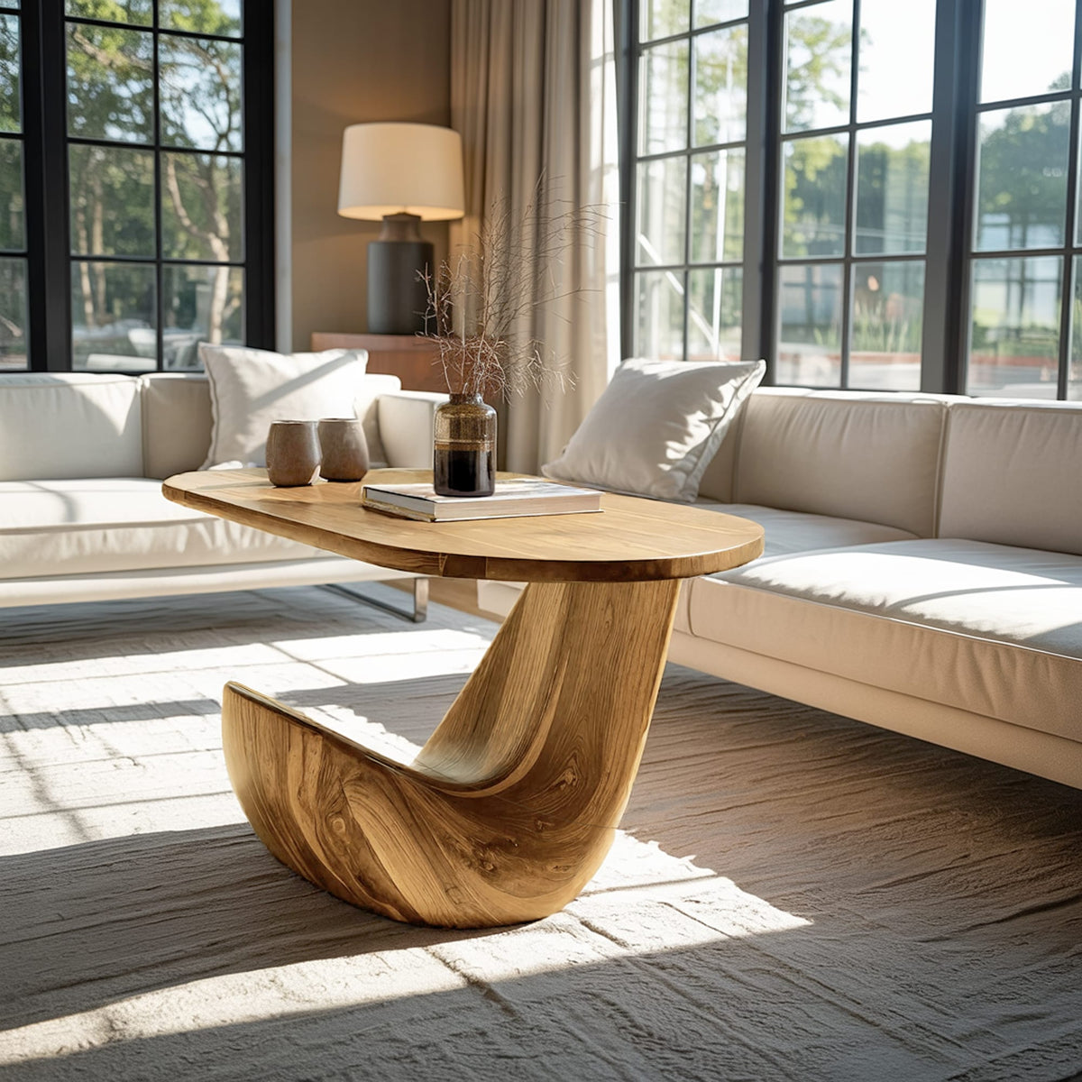 Live Edge Hairpin Side Table