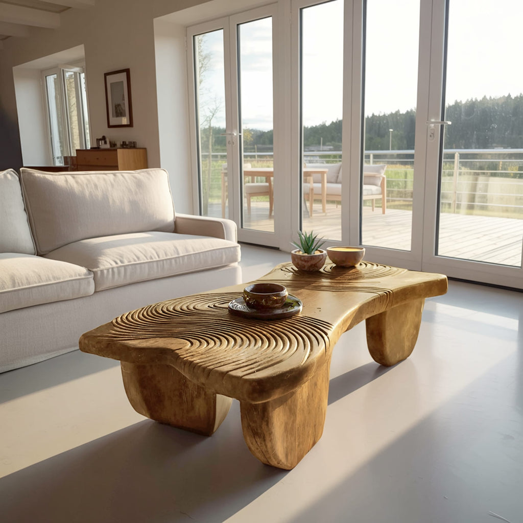 Abstract Solid Coffee Table