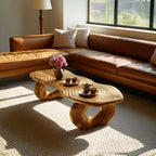 Live Edge Abstract Accent Coffee Table