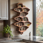 Farmhouse Style Spice Storage Cabinet, solid wood, built to order
