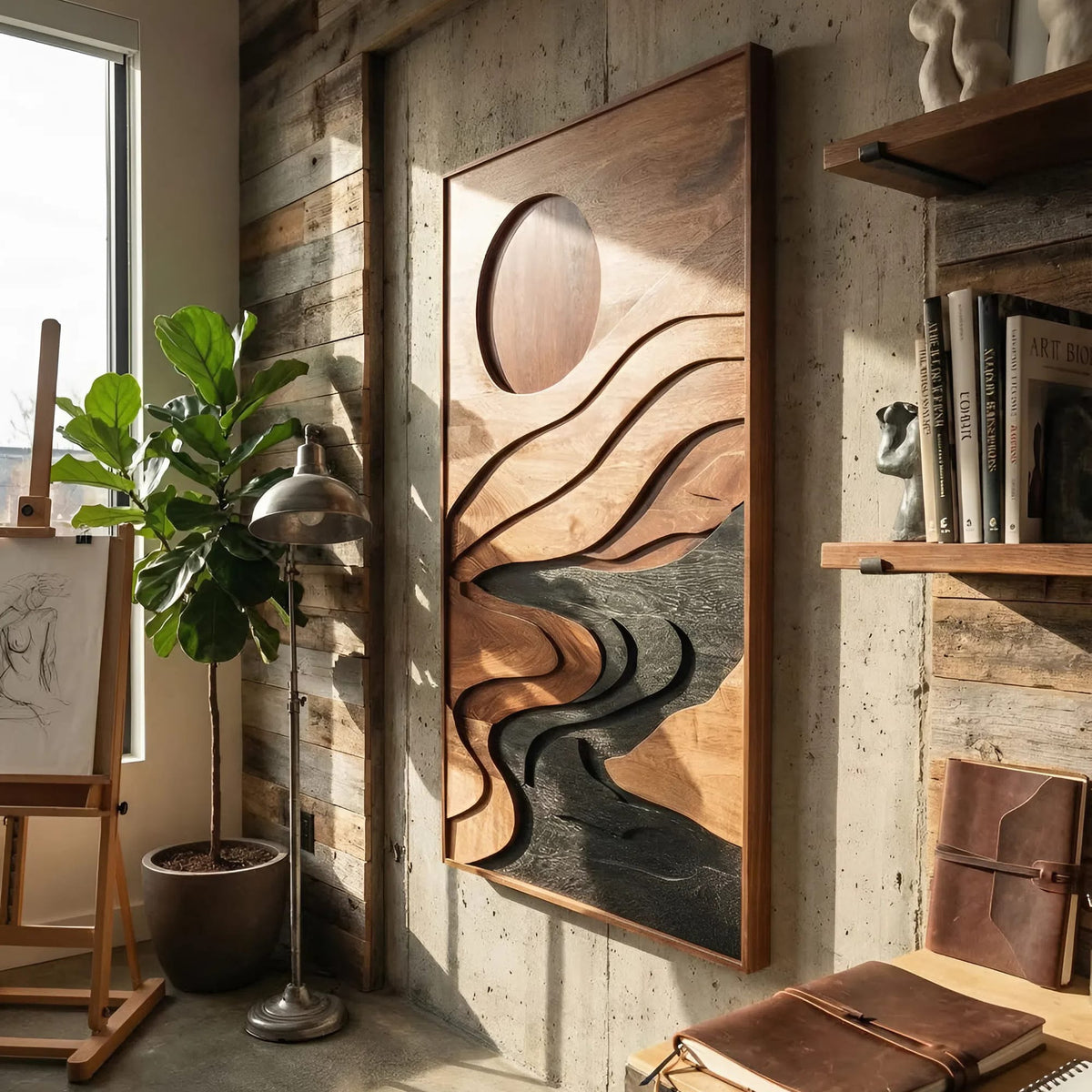 Mid Century Flowing Wall Art