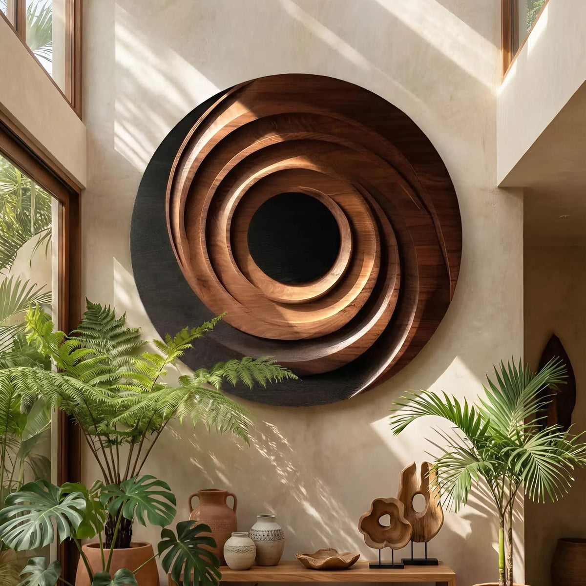 Minimalist Organic Wall Decor, solid wood, built to order