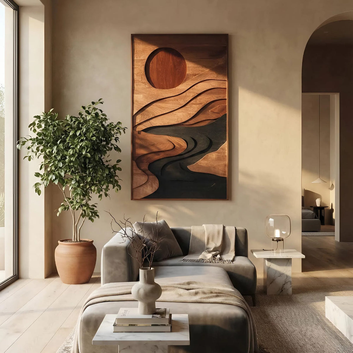 Mid Century Flowing Wall Art