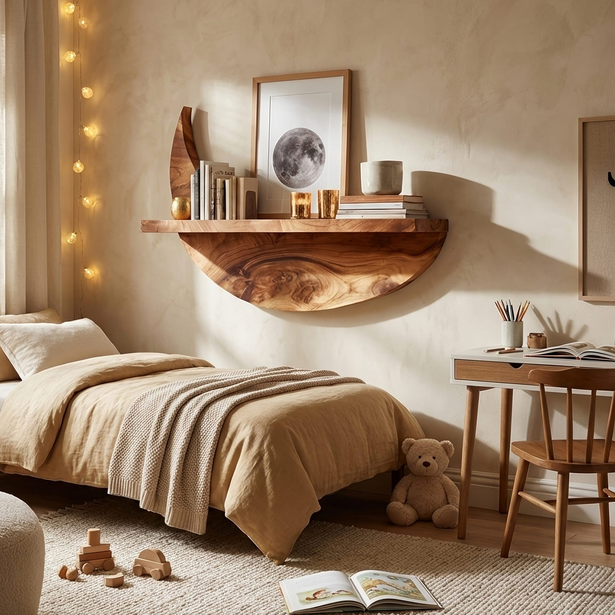 Mount Live Edge Wall Shelf