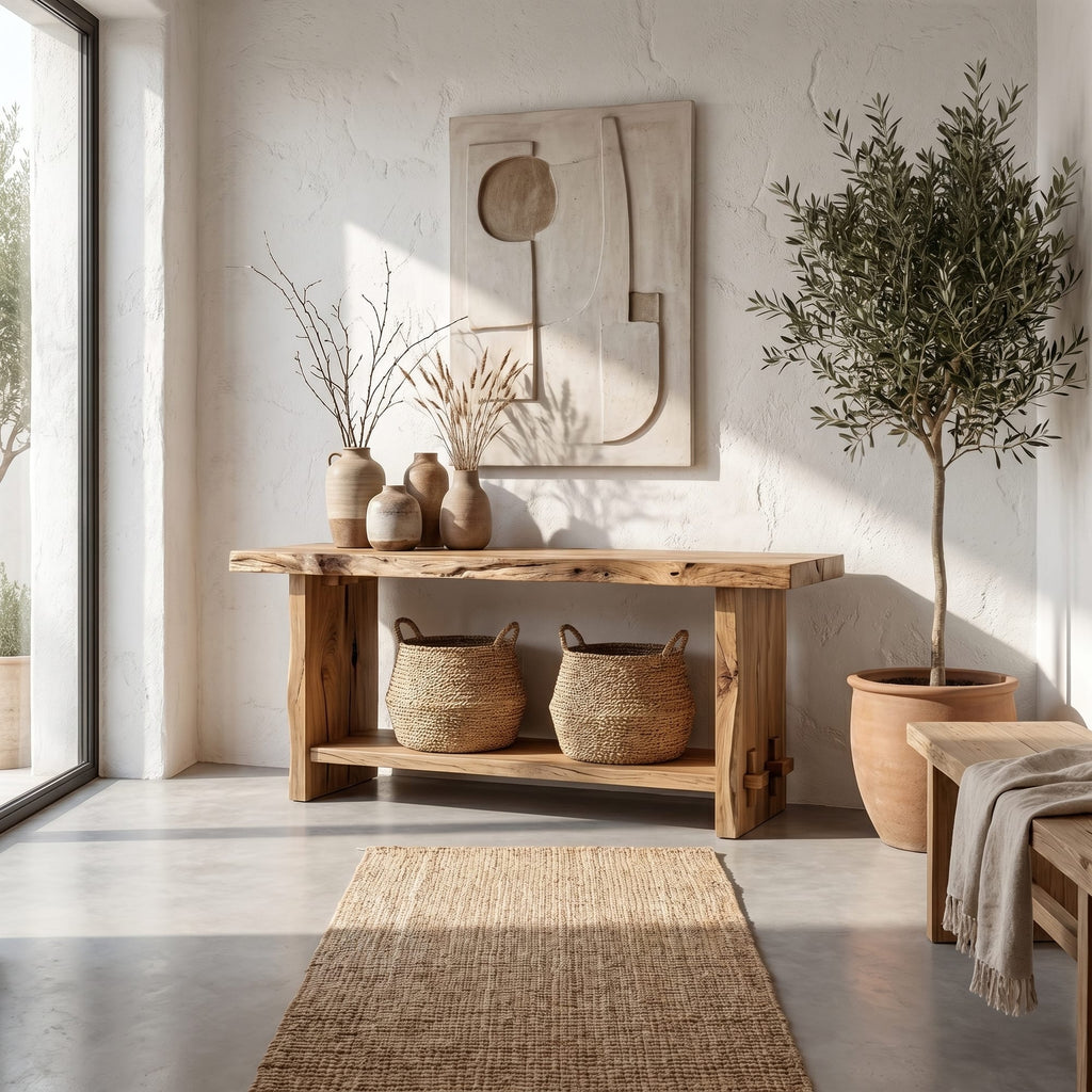 Live Edge Dining Console Table