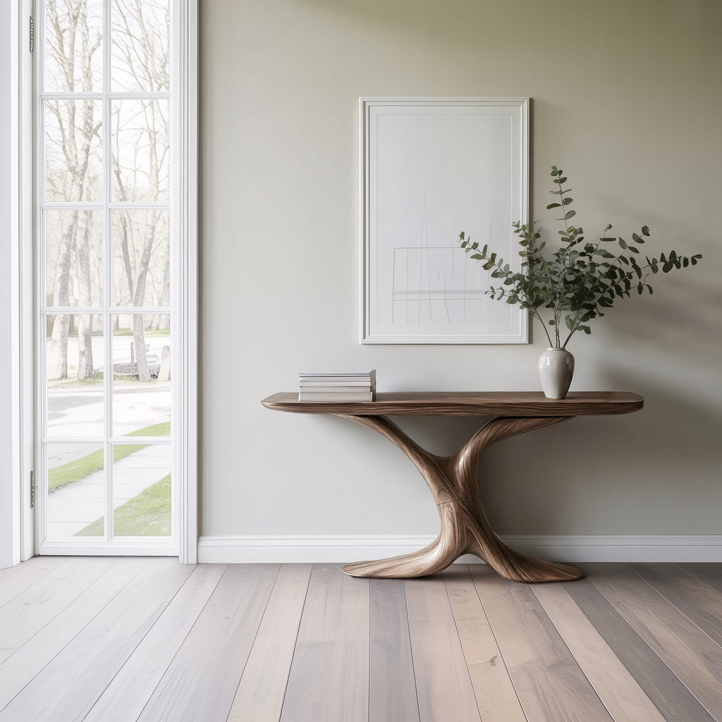 Live Edge Solid Entryway Console Table