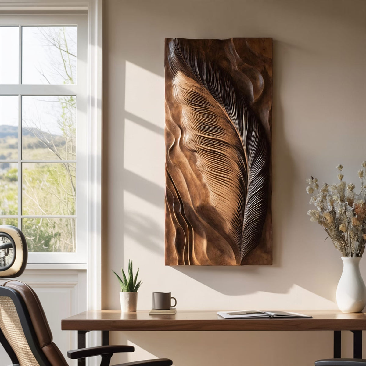 Hand-carved Modern Wall Art