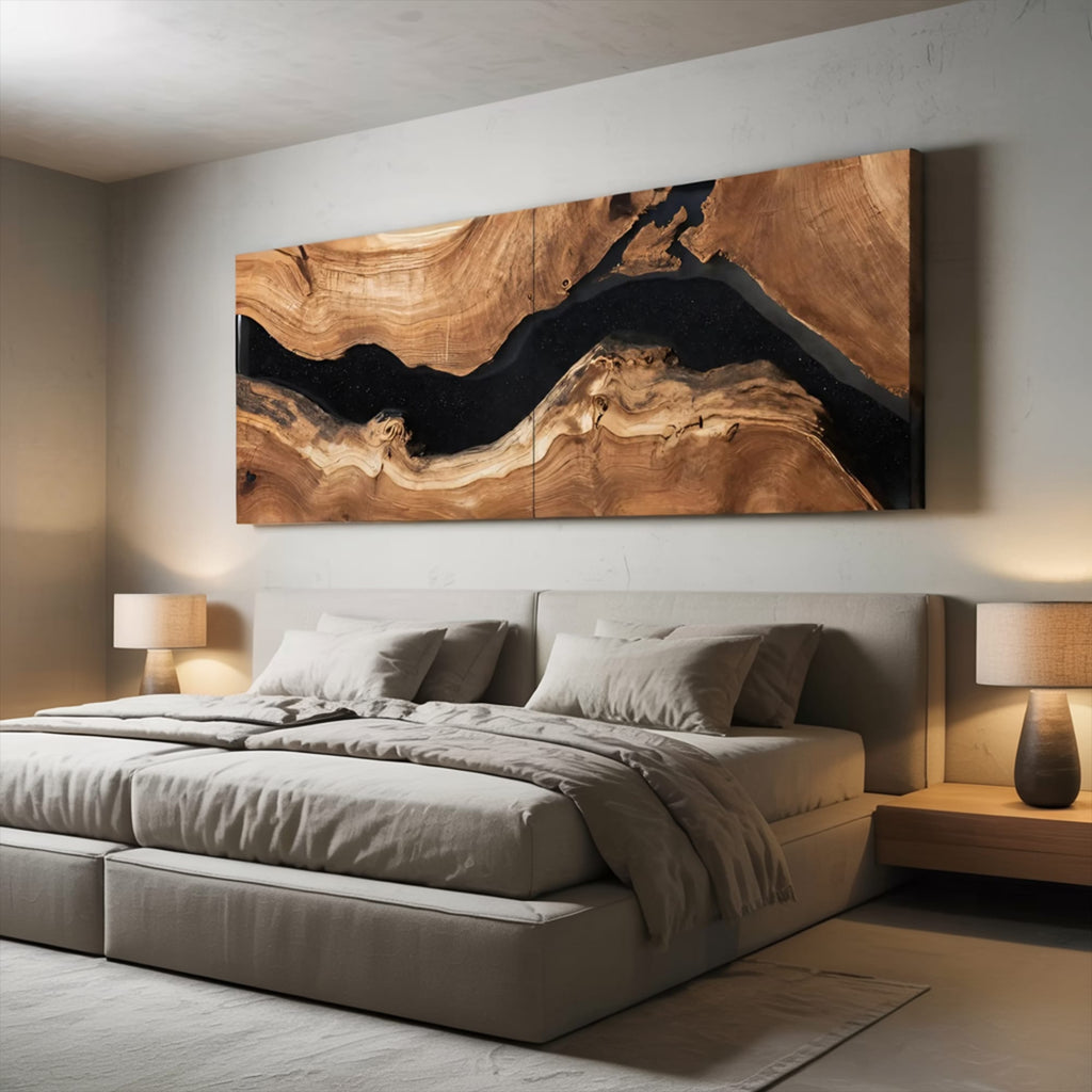 Handcrafted Rectangular Wall Art, solid wood, built to order