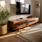 Farmhouse TV Console, solid wood, built to order