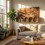Mid Century Storage Floating Shelf