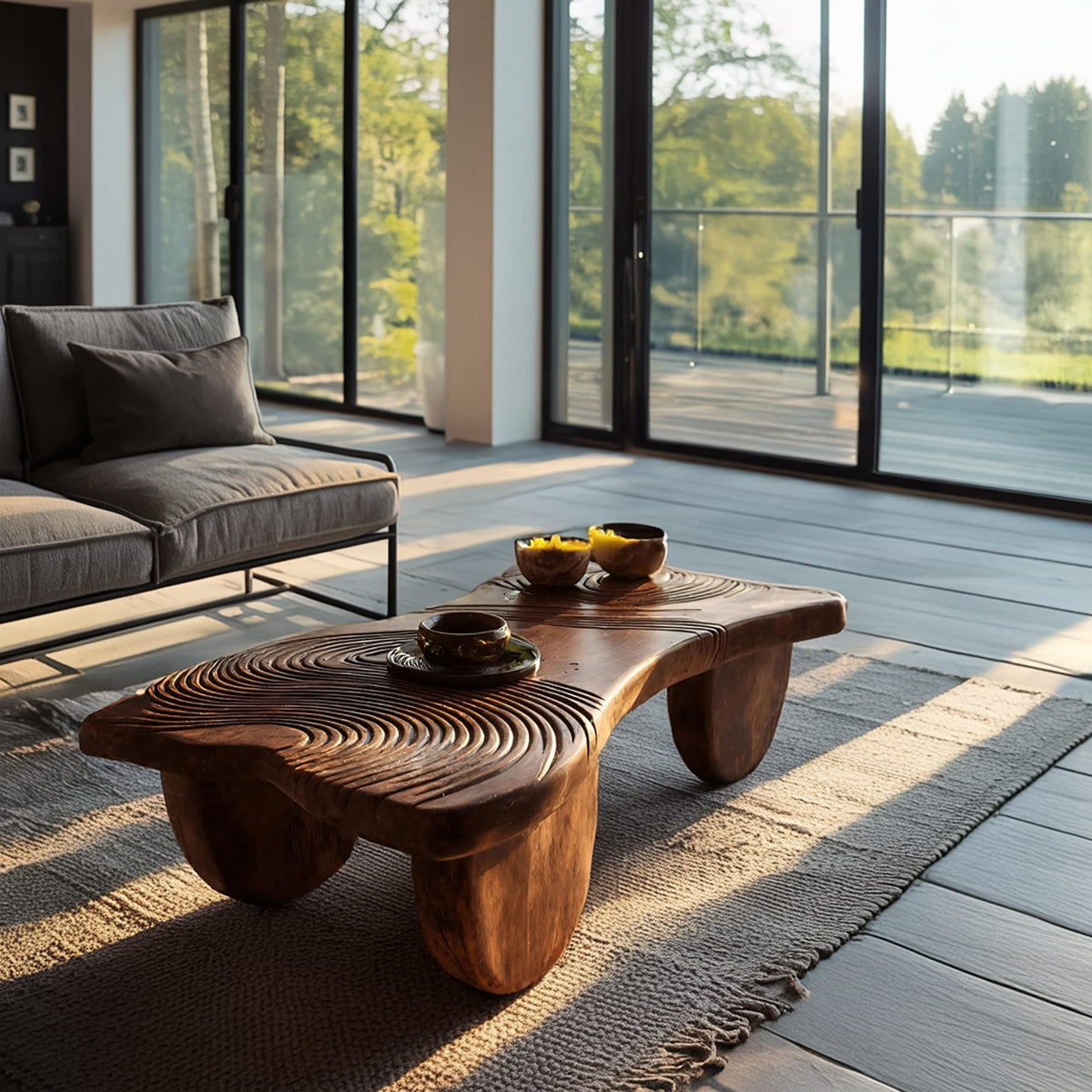Abstract Solid Coffee Table