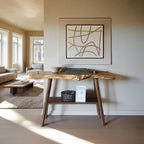 Live Edge Solid Foyer Console Table