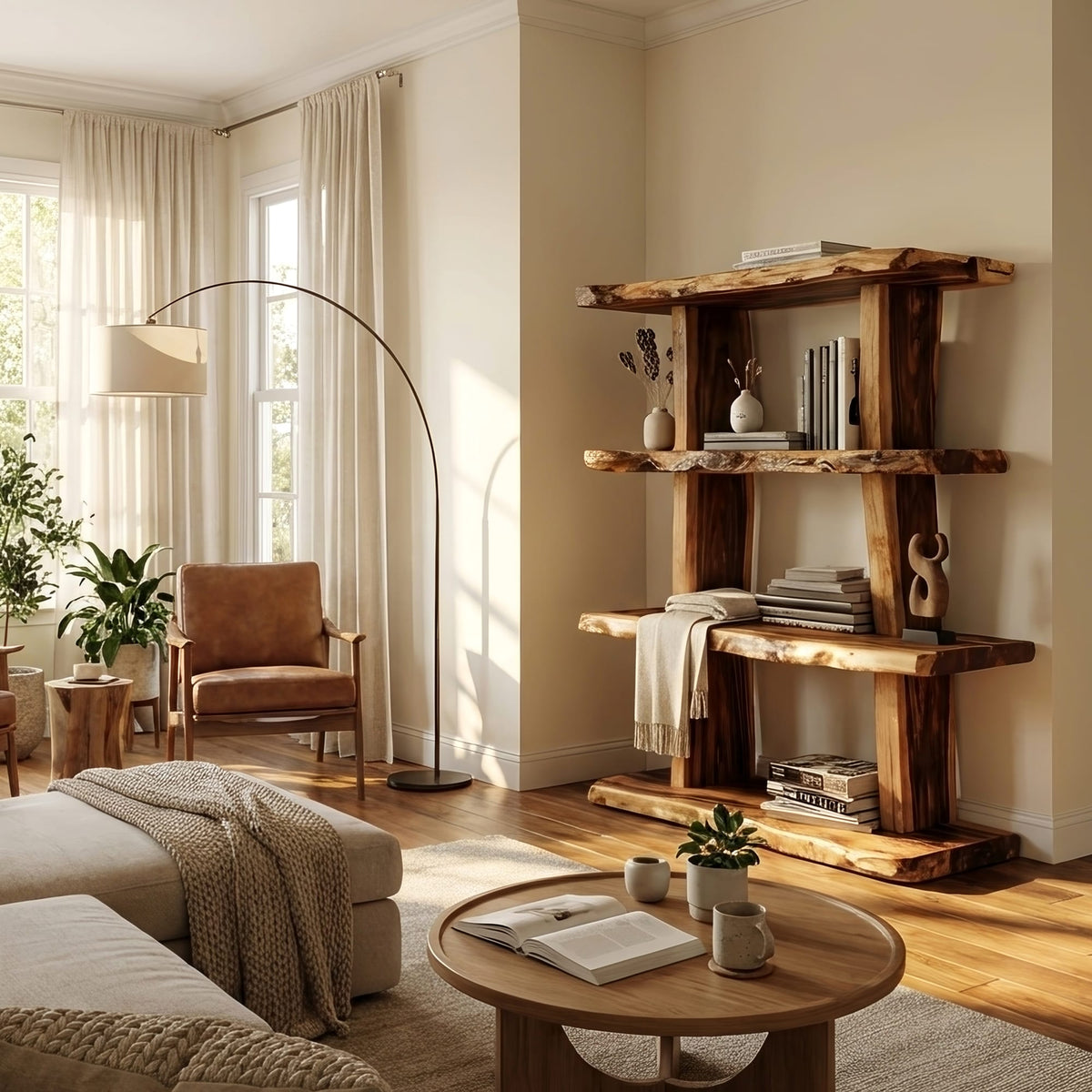 Contemporary Solid Bookshelf