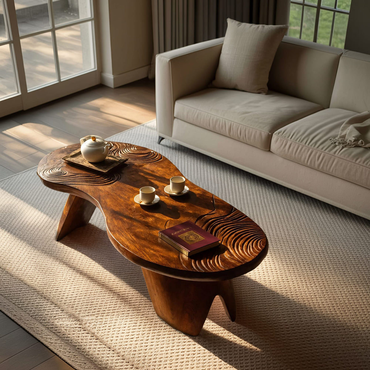 Irregular Live Edge Coffee Table
