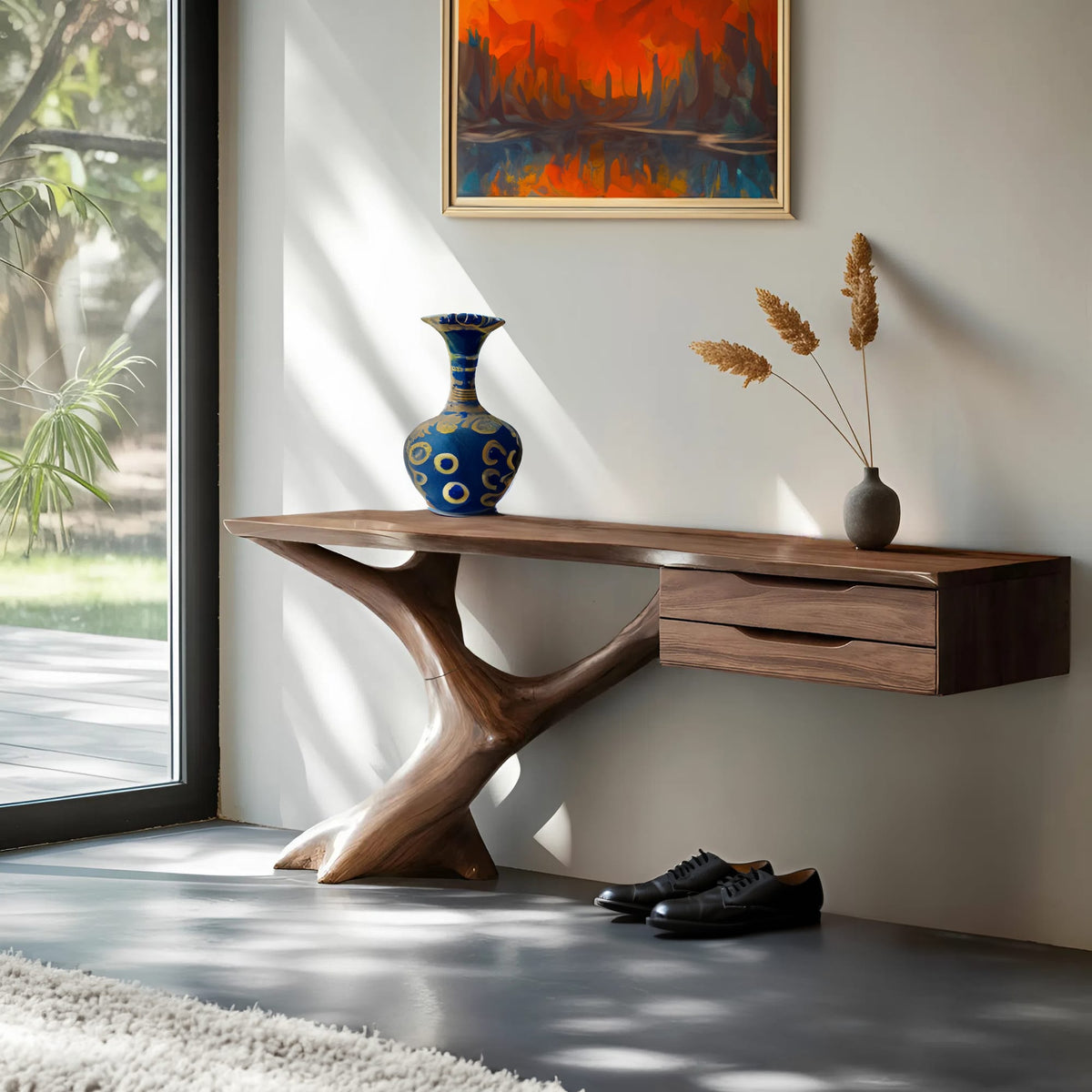 Handcrafted Console Table, solid wood, built to order
