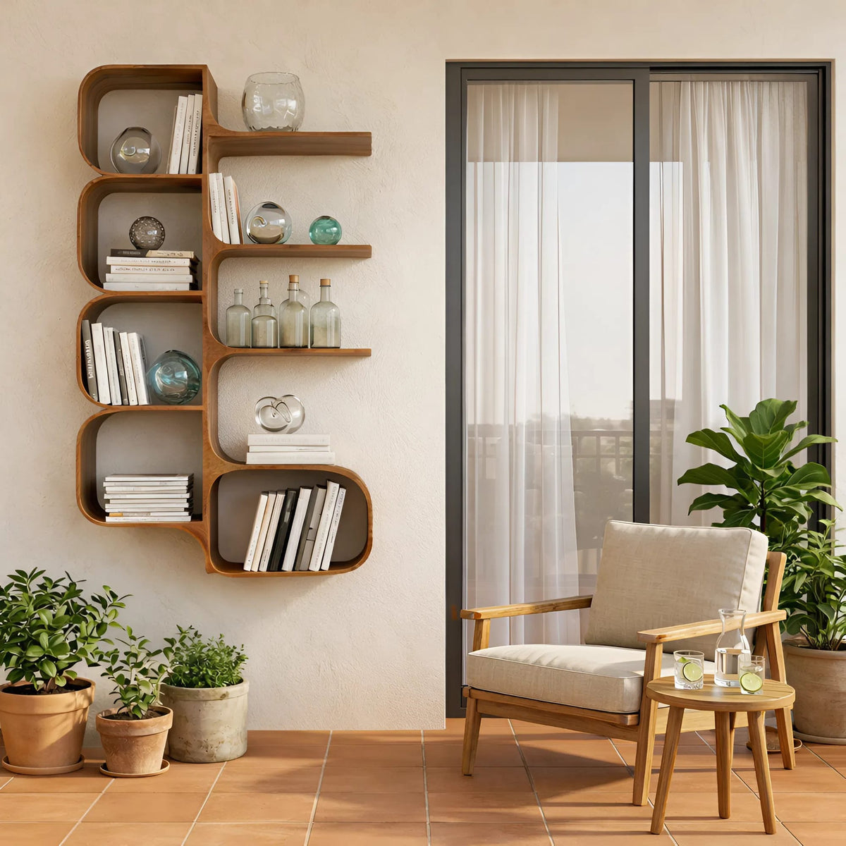 Minimal Dish Floating Shelf