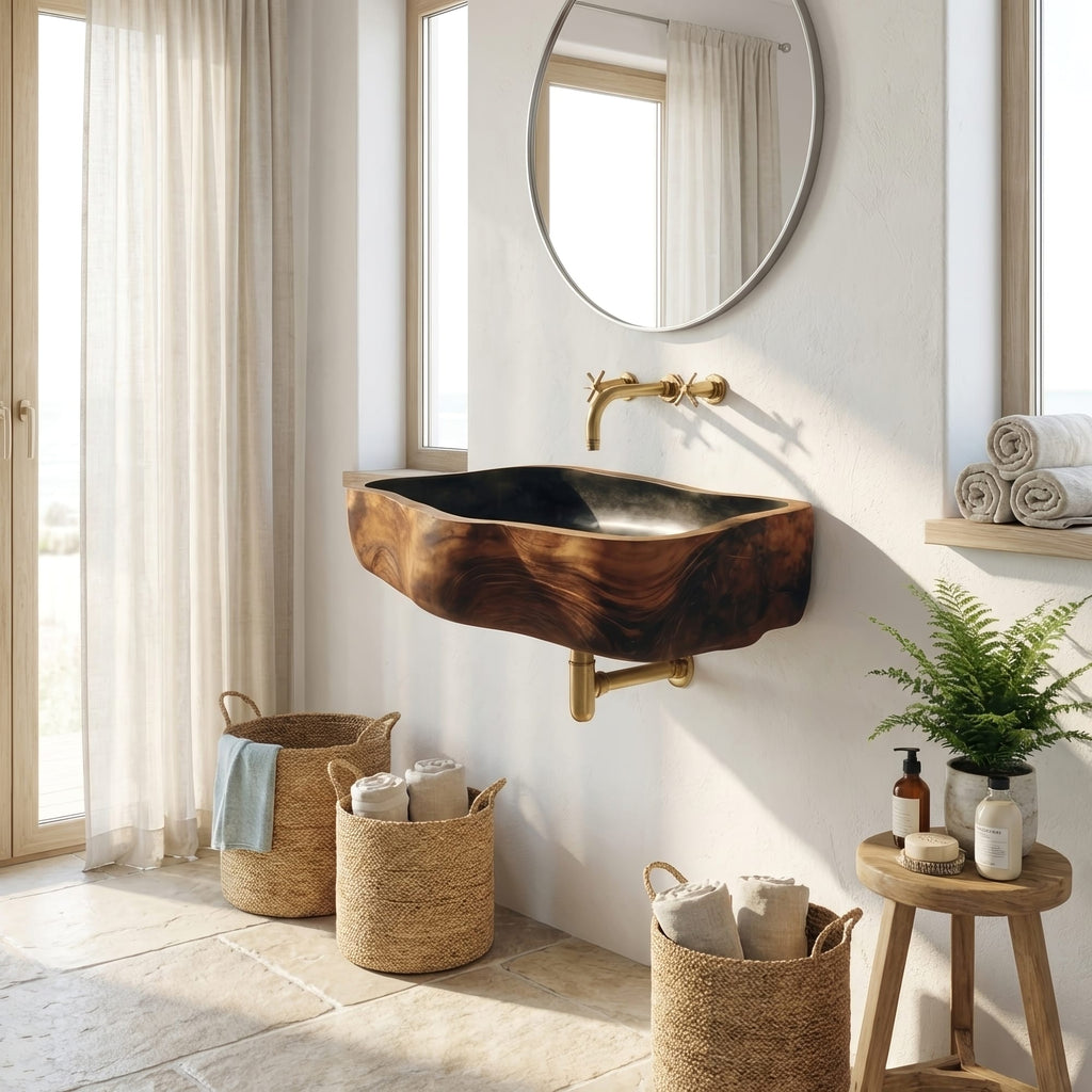 Mid Century Restroom Vanity