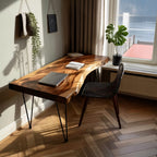 Live Edge Computer Modern Desk