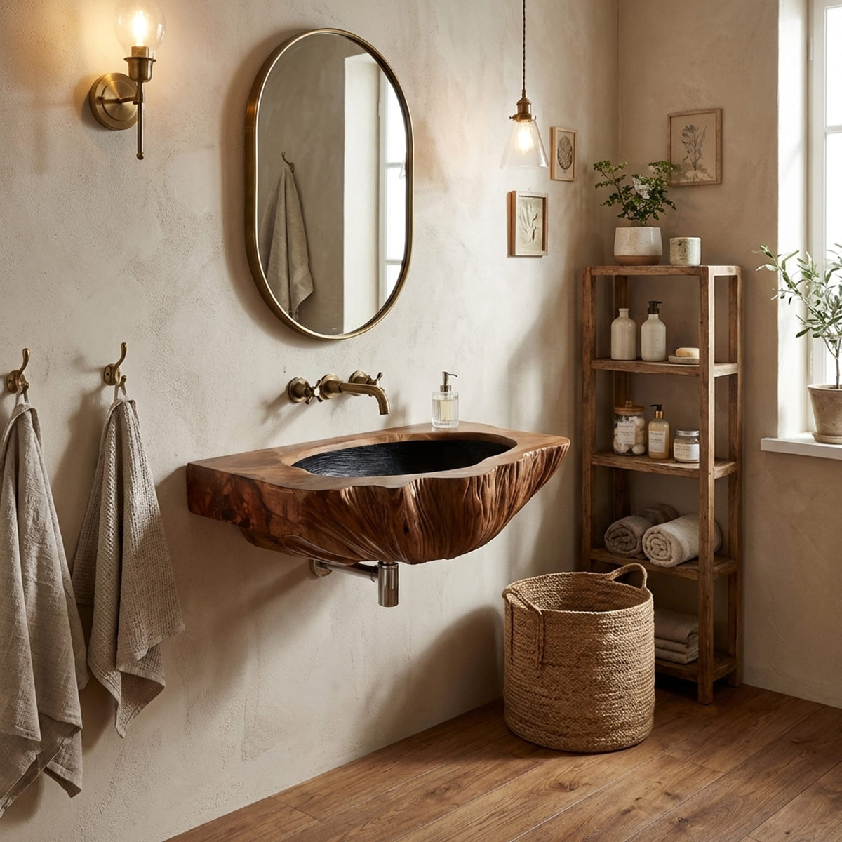 Mid Century Floating Wash Vanity