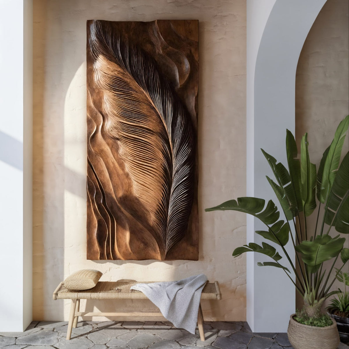 Hand-carved Modern Wall Art