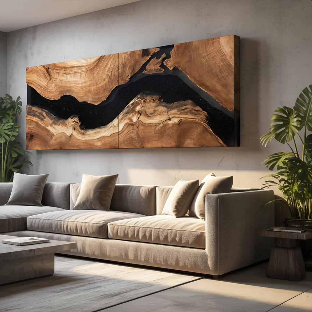 Handcrafted Rectangular Wall Art, solid wood, built to order