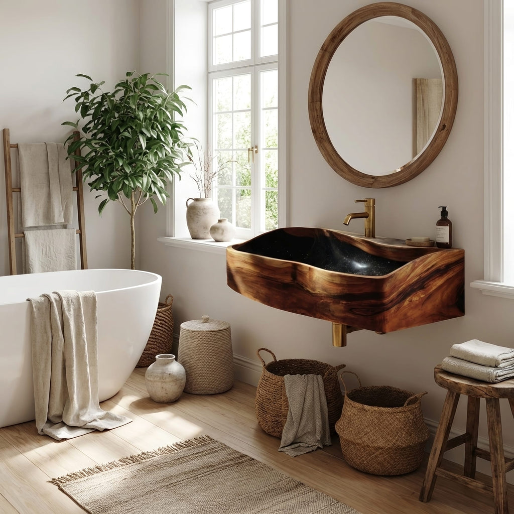 Solid Storage Powder Vanity