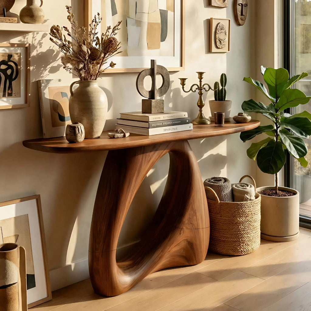 Mid Century Metal Console Table
