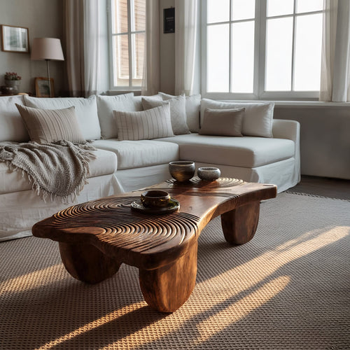 Abstract Solid Coffee Table