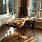 Live Edge Computer Modern Desk