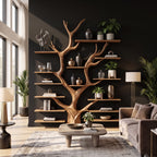 Sculptural Tree-inspired Tree Bookshelf
